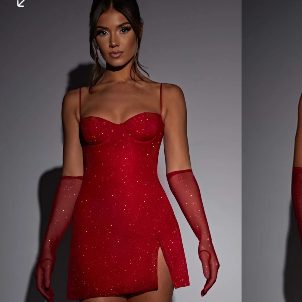 Babyboo Pixie Mini Red Sparkle Dress